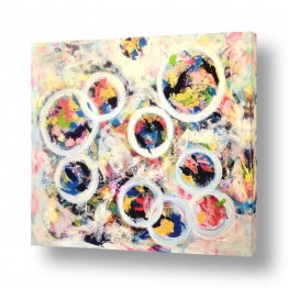 תמונות למשרד תמונות בסגנון גיאומטרי | הנוף מבעד לחלון