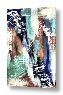 אורלי רוזנברג הגלרייה שלי | מופשט בכחולים וחומים