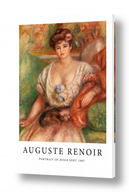 פייר רנואר פייר רנואר - Renoir Pierre Auguste - אימפרסינוסטי | Portrait of Misia