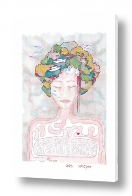 ציורי אבסטרקט מפות מופשטות | ישראל אוקטובר 2023