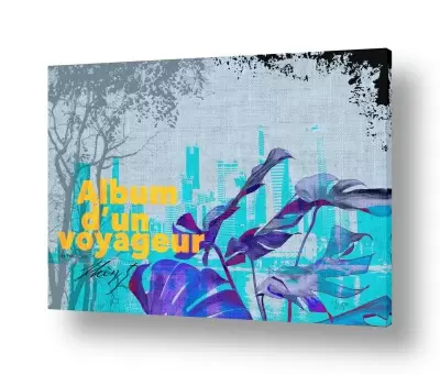 ציורי אבסטרקט אבסטרקט פרחוני ובוטני |  Album d'un voyageur