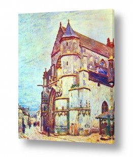 שילובים של צבע כחול כחול וירוק | Alfred Sisley 008