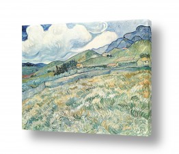 אמנים מפורסמים וינסנט ואן גוך | Landscape at Saint-Remy
