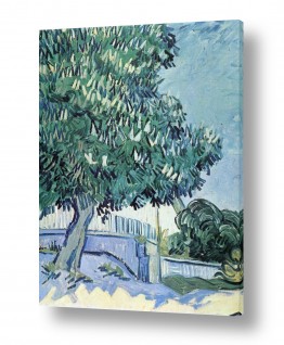 דקורטיבי מעוצב סגנון אימפרסיוניסטי | Blossoming chestnut trees