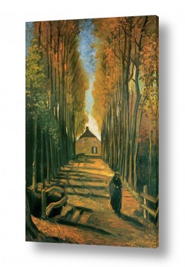 סגנונות אומנות יפה | Poplars Avenue in Autumin