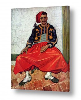 אמנים מפורסמים וינסנט ואן גוך | The Seated Zouave