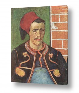 אמנים מפורסמים וינסנט ואן גוך | (The Zouave (Half Length