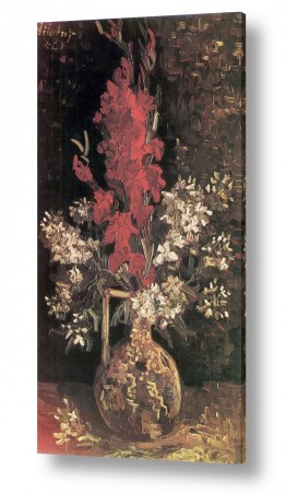 נושאים אמנים מפורסמים |  vase with flowers 