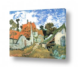 אומנות יפה אומנות קלאסית | Village street in auvers