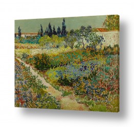נושאים ציורי נוף על קנבס | flowering garden