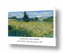 תמונות לפי נושאים אימפרסיונסטי | Van Gogh Green Wheat Field