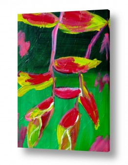 ורד אופיר ורד אופיר - ציירת בסגנון אופטימי - פרחים | JUNGLE FLOWER