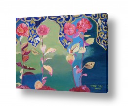 ציורים ורד אופיר | פרחים מרוקאיים