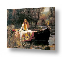 תמונות לסלון תמונות קלאסיות לסלון | The Lady of Shalott