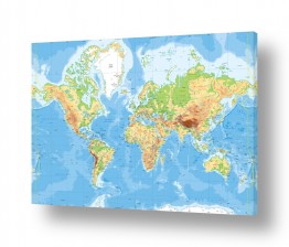 תמונות לפי נושאים העולם | מפת העולם בעברית - יבשות