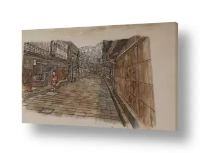 סגנונות צבעי מים | רובע היגאשימה בקאנזאווה  