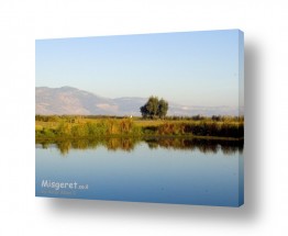 ימים ואגמים בישראל אגם החולה | מים כחולים