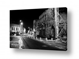 צילומים צילומים שחור לבן | חיפה בלילה