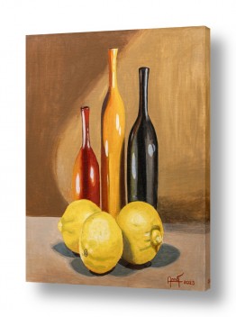 ציורים Anna Forsuk | Still life Lemons