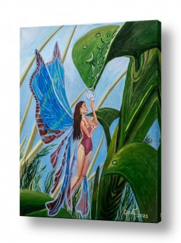 ציורים ציורים מיסטיים | Fairy and dew