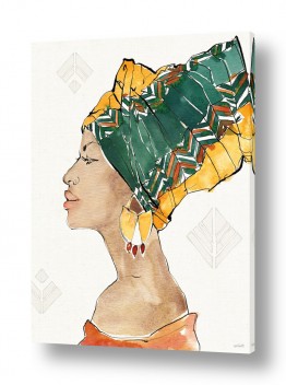 תמונות לפי נושאים כובע | פורטרט אפריקאית VII