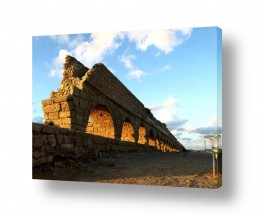 אתרים הסטוריים קסרייה | אקוודוקט קסריה בשקיעה