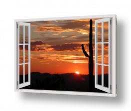 תמונות לחדר שינה חלונות מדומים לחדר שינה | שקיעה מהחלון