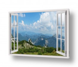 תמונות לפי נושאים הררי | נוף הררי מהחלון