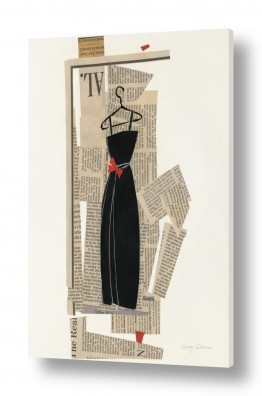 ציורים Avery Tillmon | שמלה מהניירות II