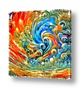 מהדורה מוגבלת אמנות מודרנית מהדורה מוגבלת | מערבולת צבעונית