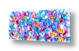 פרחים לפי צבעים פרחים לבנים | שטיח של פרחים