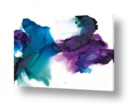 ציורים Chris Paschke | צבעוניות מתפרצת-כחול וסגול