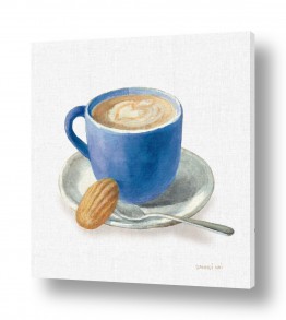 תמונות למטבח | ספל קפה כחול