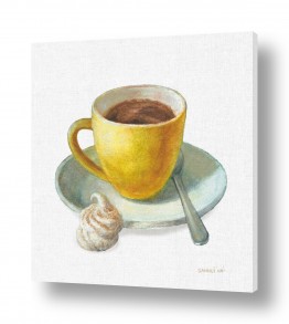 תמונות לפי נושאים כוסות | ספל קפה צהוב