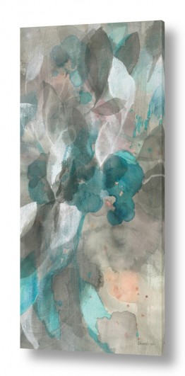 ציורי אבסטרקט אבסטרקט בצבעי מים | שכבות עלים וו