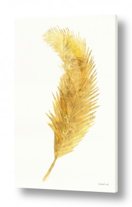 ציורי אבסטרקט אבסטרקט פרחוני ובוטני | h_Palms of the Tropics IV Gold_tn