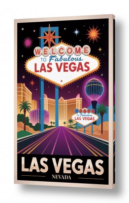 קולקציות כרזות וינטג' של מקומות בעולם | לאס וגאס