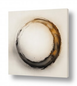 מופשט גיאומטרי מופשט מעגלי | סערת זן