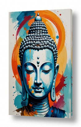 תמונות לבית תמונות לבית בזול | בודהה בצבע