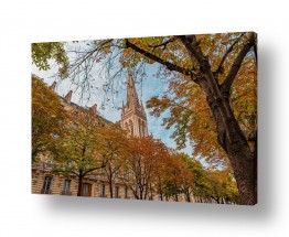 נצרות כנסייה | רחובות פריז בסתיו