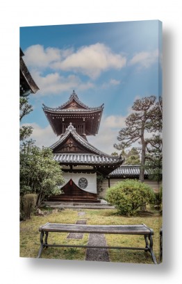 יפן טוקיו | ספסל במקדש