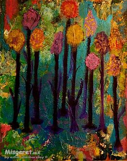 אפלולית בשדרת עצים