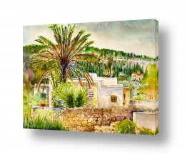 חיה וייט חיה וייט - ציירת ירושלמית - הרים | תמר עם נוף