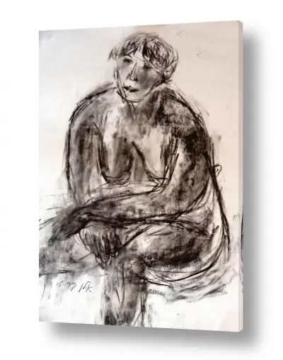 מסגרת ראשי ישיבו | עירום עגלגל- רישום פחם