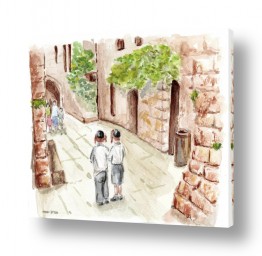 אמנים מפורסמים ציורים שנמכרו | ילדים בירושלים 2