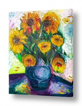 פרחים חמניה | חמניות במצב רוח