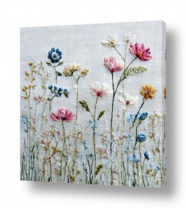 פרחים לפי צבעים פרחים לבנים | פרחים רקומים