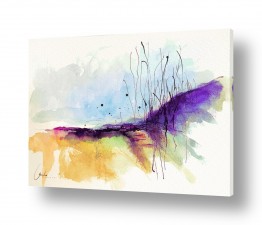 ציורי אבסטרקט אבסטרקט בצבעי מים | מרחבי החופש