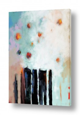 נוף עירוני אורבני בנינים | הבלונים שמעבר לגדר