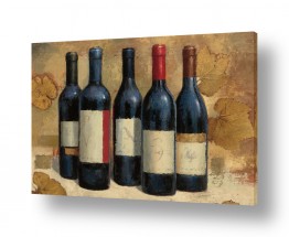 ציורים James Wiens | בקבוקי יין בשמן